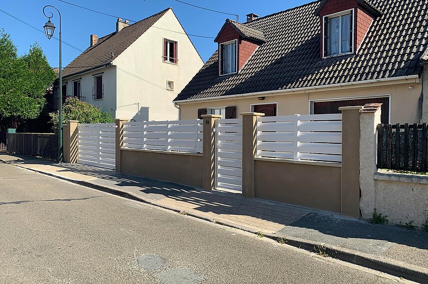 Installation de portail et clôture en aluminium