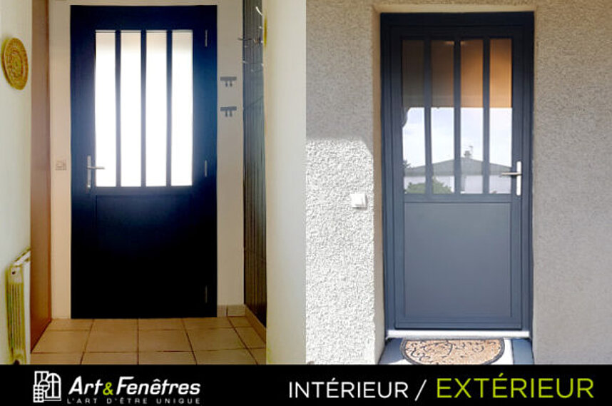 Porte Indus gris anthracite
