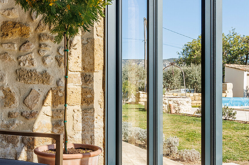 Rénovation d'un coulissant en aluminium à Saint Clément de Rivière