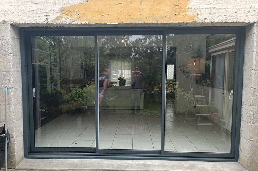 COULISSANT ALU 3 VANTAUX COUERON