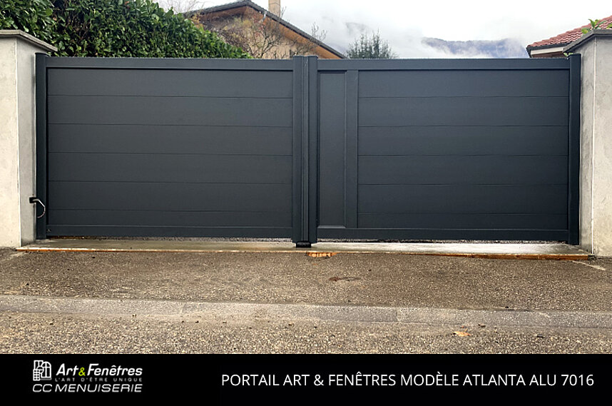 Portail Art & Fenêtres Atlanta Alu 7016