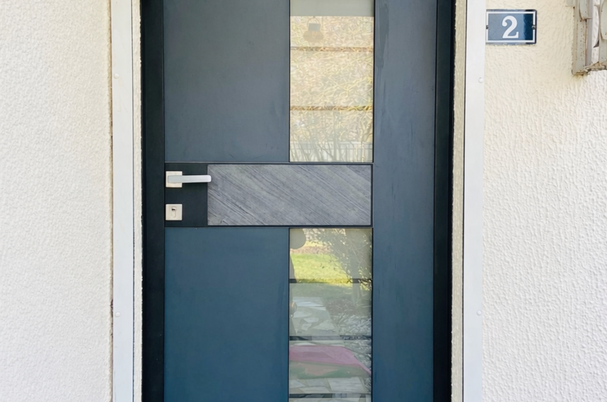 Porte d'entrée aluminium Samouraï