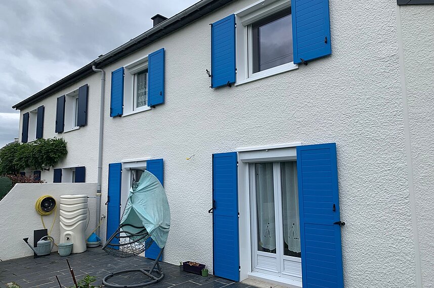 Pose de volets battants alu à cadre la chapelle sur Edre 44240