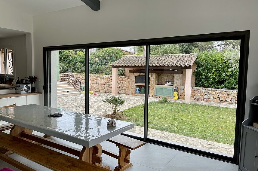 Rénovation d'un coulissant en aluminium à Saint georges d'orques