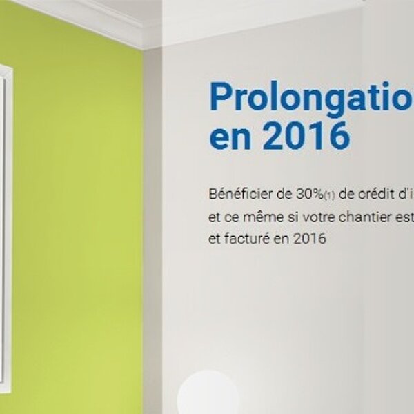 Prolongation du Crédit d'Impôt en 2016