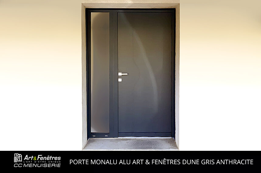 Porte Monalu Art & Fenêtres Dune Gris Anthracite