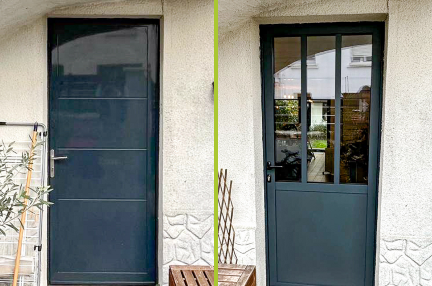 Porte d'entrée en alu Gironde