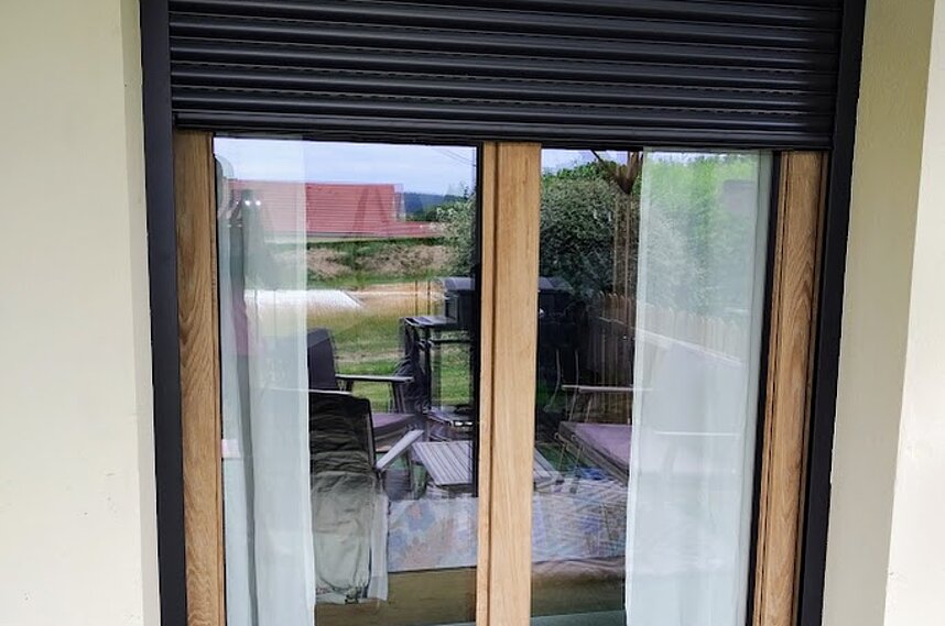 Porte fenêtre et volet