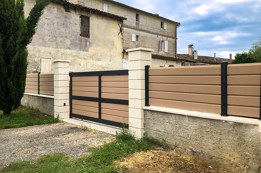 Portail en aluminium en Gironde