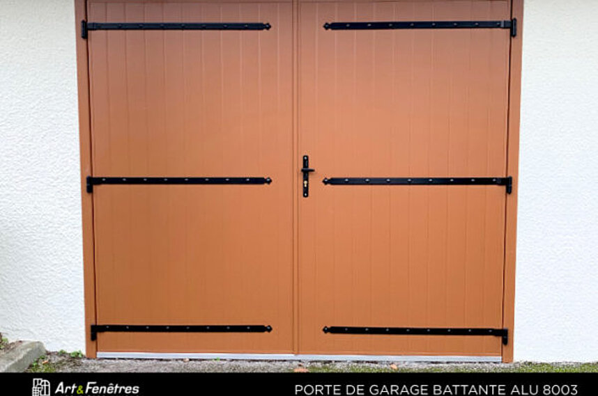 Porte de Garage Battante Alu 8003