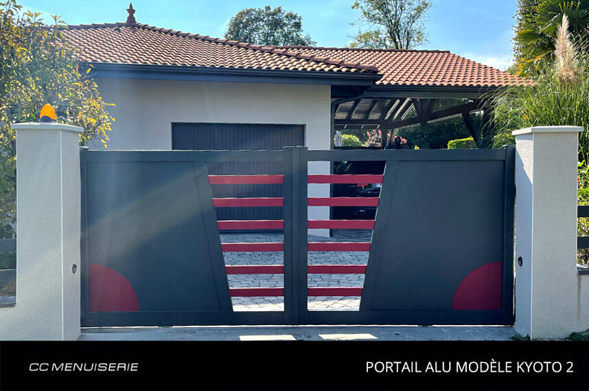 Portail Alu Modèle Kyoto 2