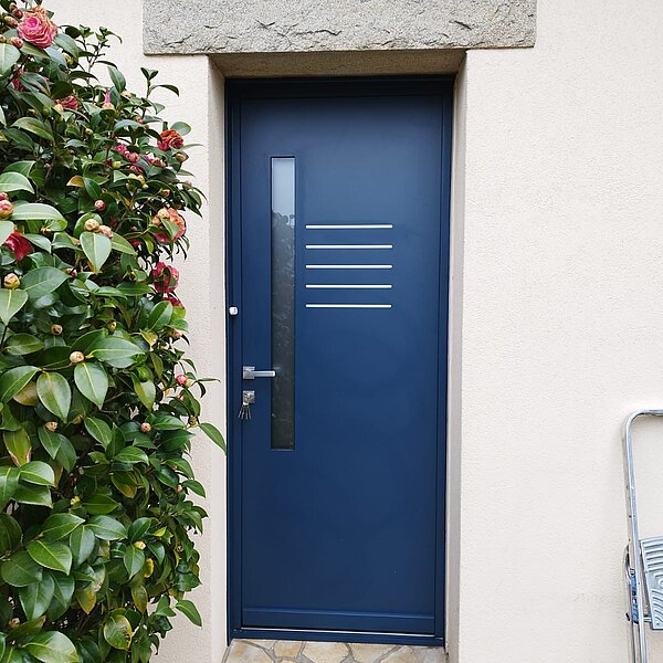 Porte Aluminium bicolore à Rennes