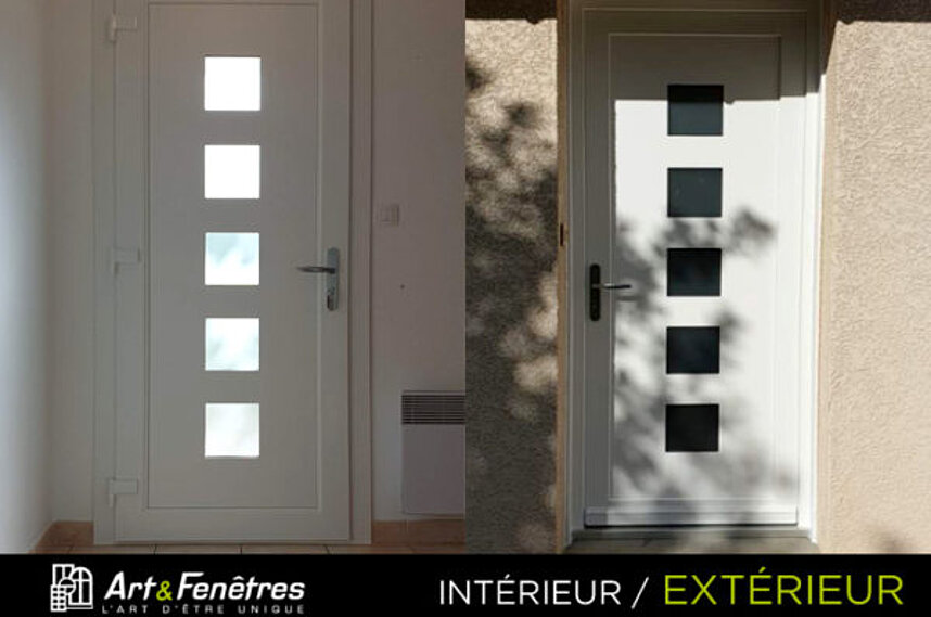 Porte d'entrée PVC Art et Fenêtres modèle SPOKANE