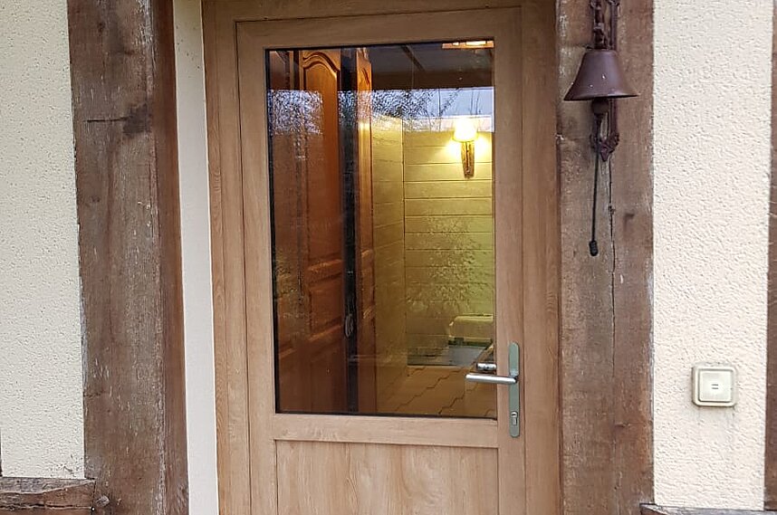 Pose d'une porte RFP chêne naturel