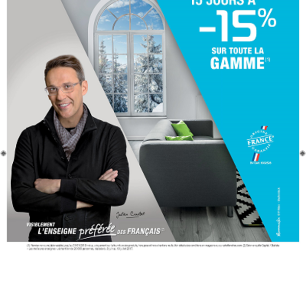 Jusqu'au 30 janvier 2018 15% de remise sur la gamme de produits Art & F