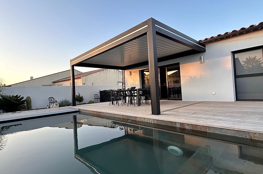 Installation d'une pergola Art Home Alu à St Gély du Fesc