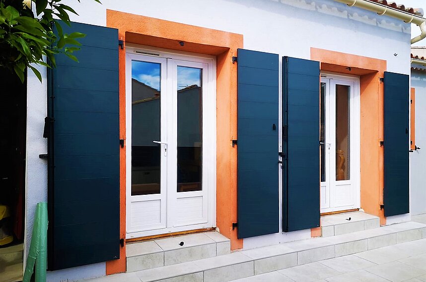 Pose volets battants en ALU