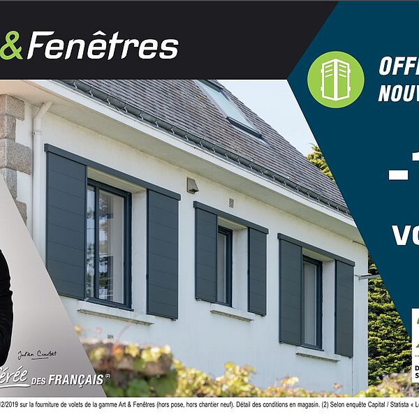 Offre spéciale nouvelle gamme - 10% sur vos volets