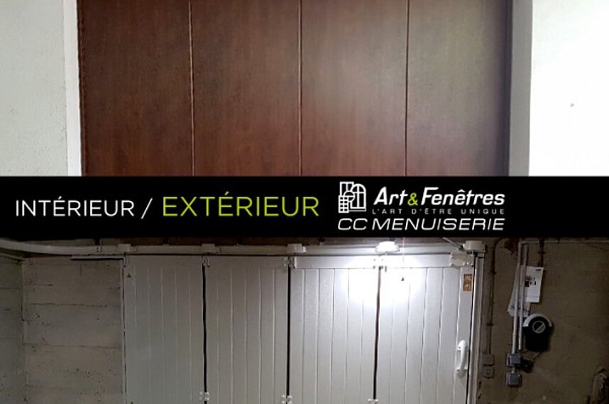 Porte de garage sectionnelle latérale