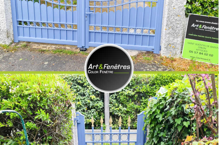 Portail en aluminium Bonnetan